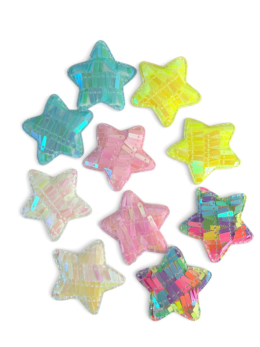 10pcs-Big Sequin Star