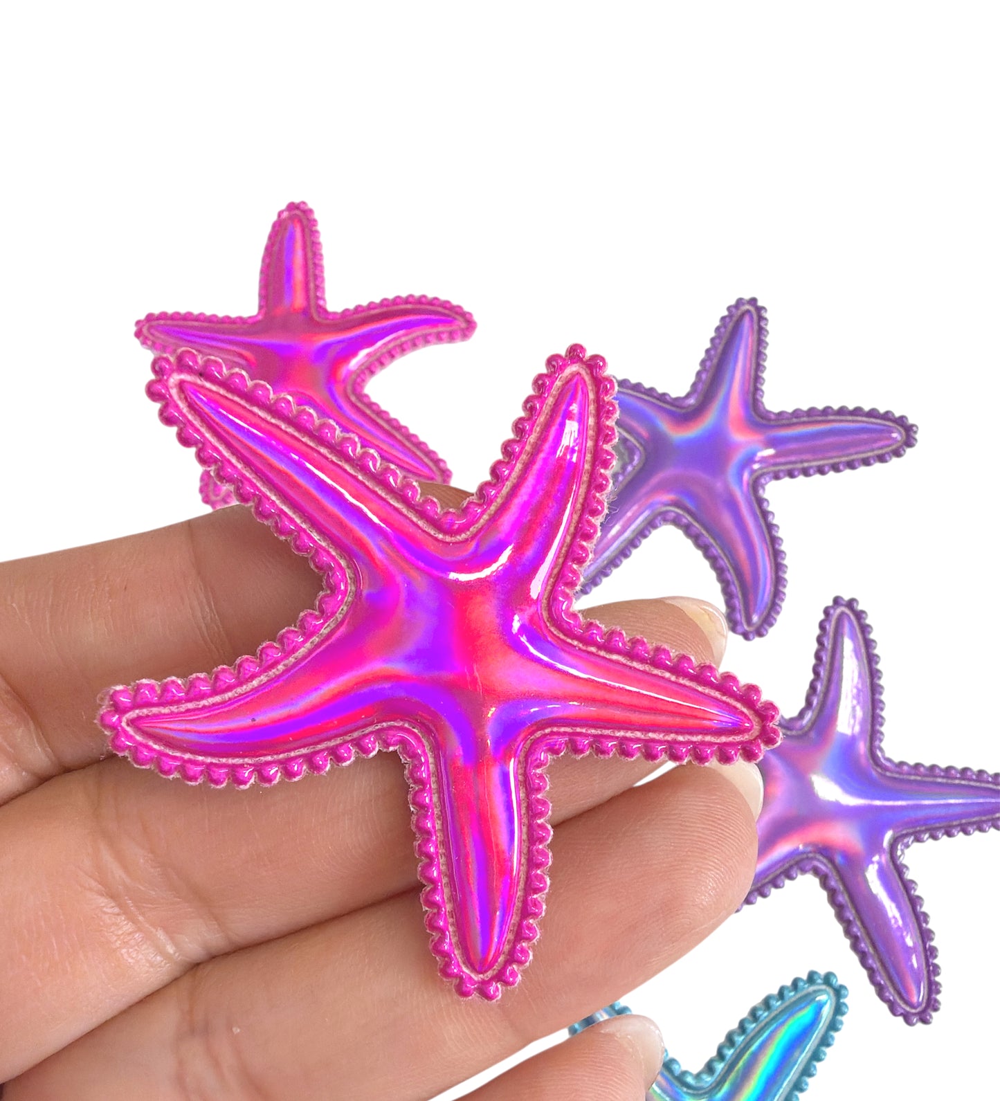 8pcs-Holographic Sea Stars