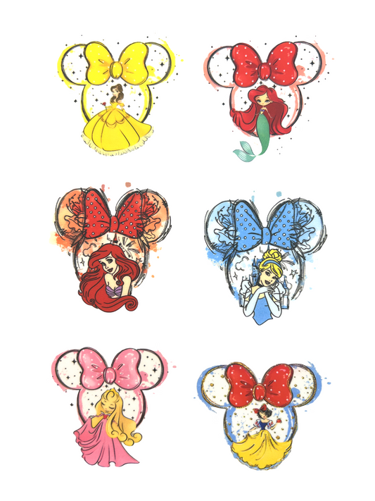 #137 Vintage Ears Princesses  Sheet
