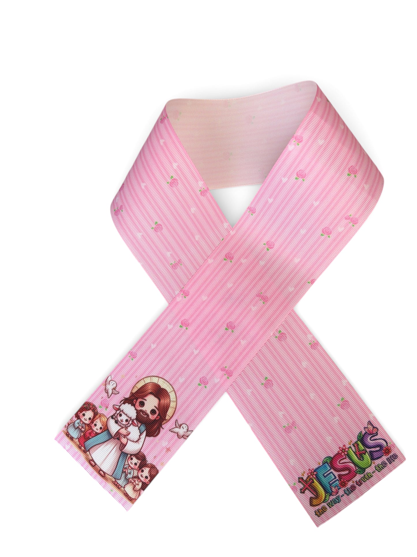 7.5cm Jesus The Way Ribbon Strip  32inches