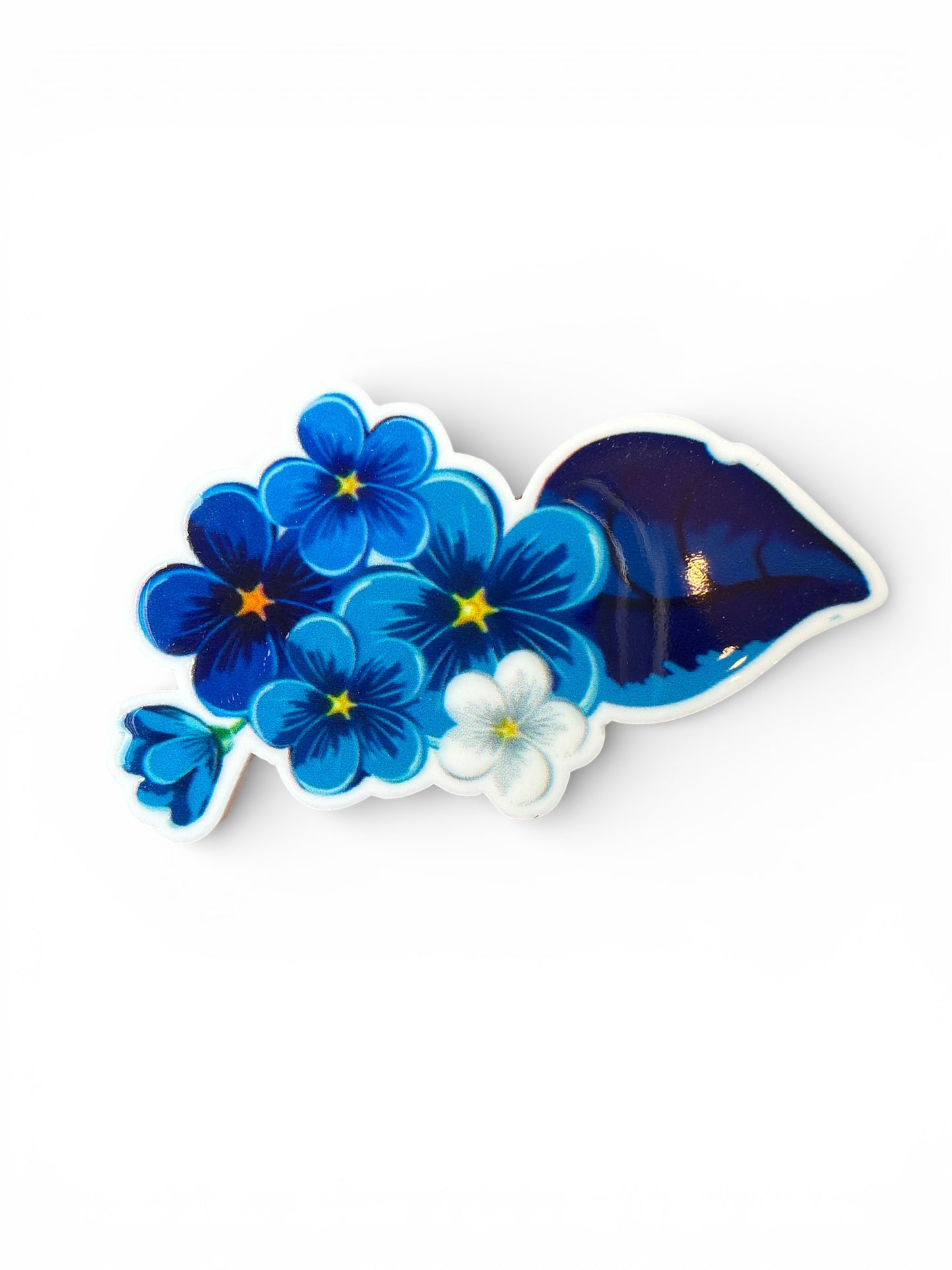 1-5cm Blue Blooms Planar Resin