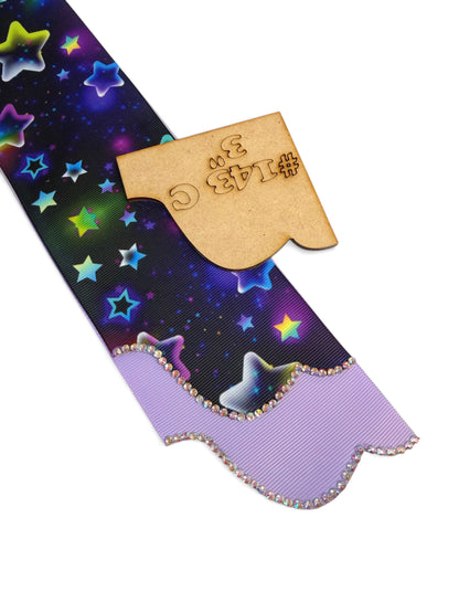 #143 4 Sizes Ribbon Ends Template  MDF 4 sizes per set