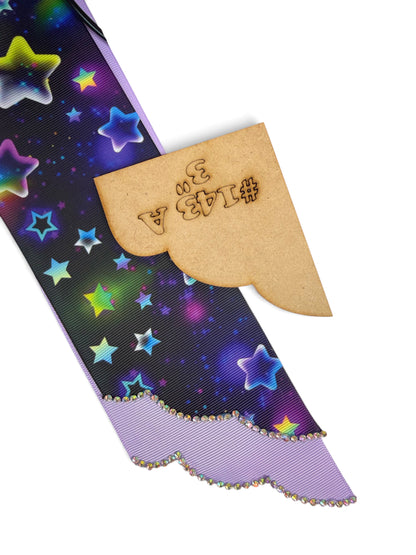 #143 4 Sizes Ribbon Ends Template  MDF 4 sizes per set