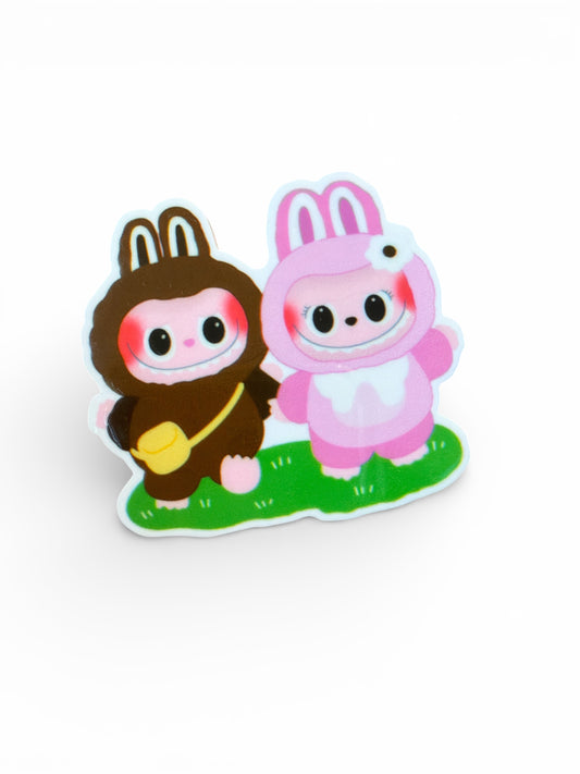 1-5cm Cool Labubus Planar Resin