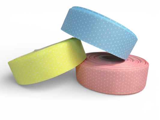 3 yards Roll 3.8cm Mini Polka Dots Ribbon