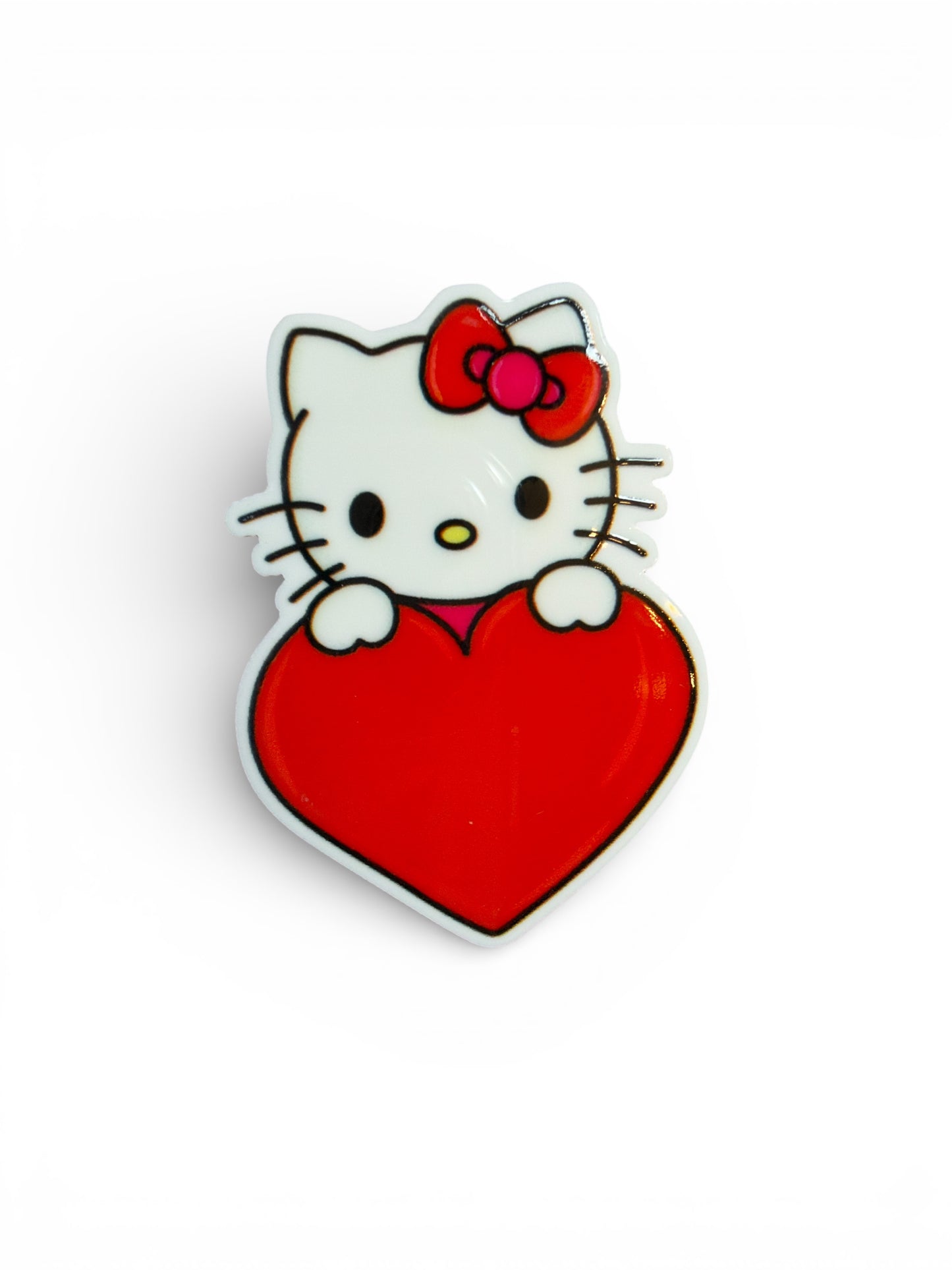 1-5cm Hello Kitty Red Heart Planar Resin
