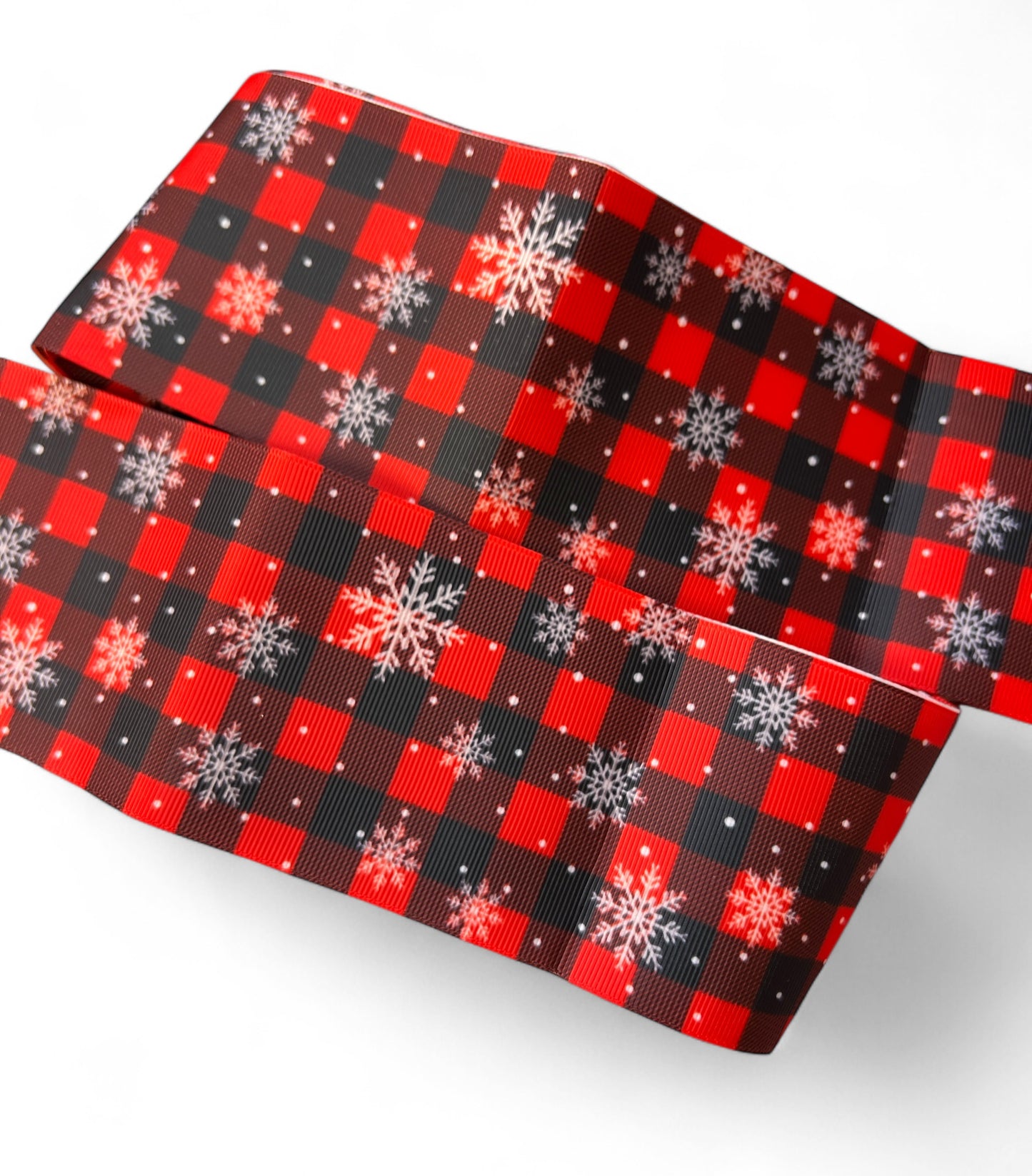 7.5cm/3inch Christmas Squares Snowflakes  1 yard