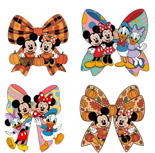 #150 cartoon Bow Friends Transfer  Sheet