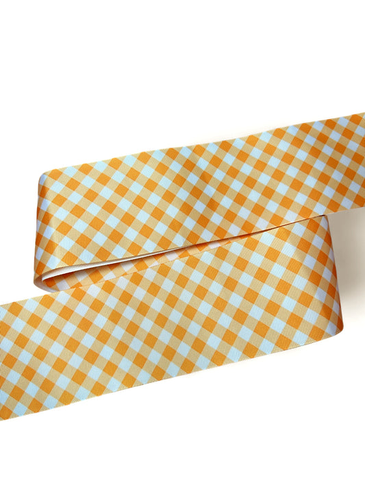 7.5cm  Orange Squares  1 yard