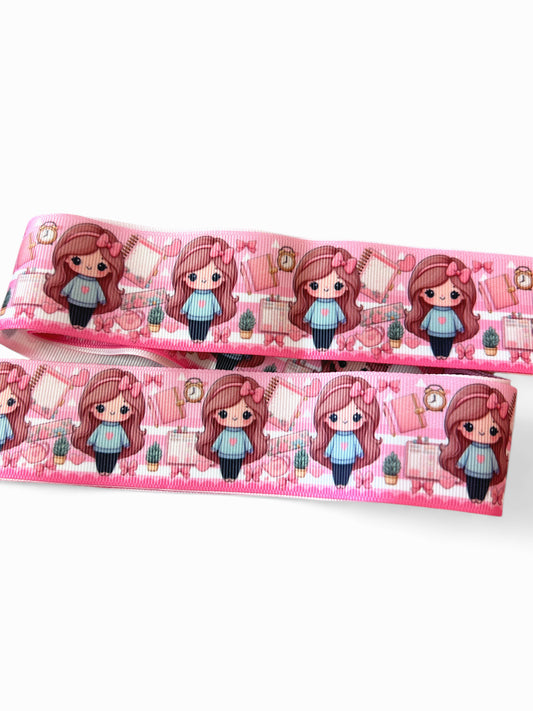 3.8cm/1.5inch Lovely School Girl Ribbon 1 yard