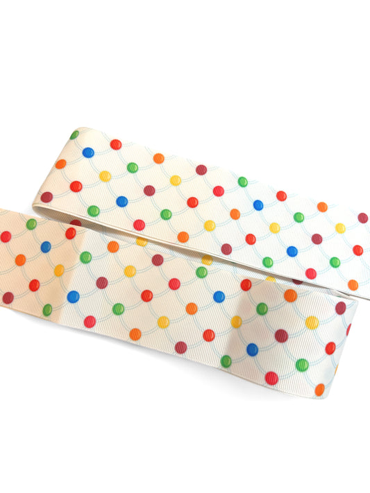 5cm/2inch Candy Dots  Ribbon 1 yard