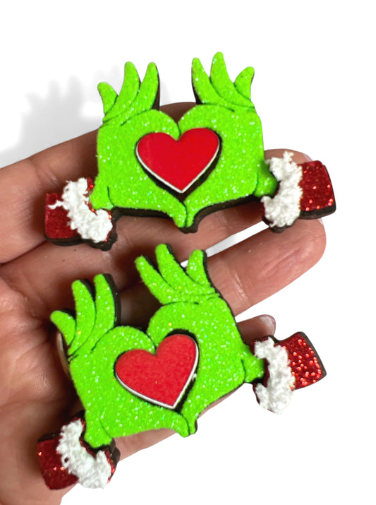 2 Mini Shakers Grinch Love 3x6cm