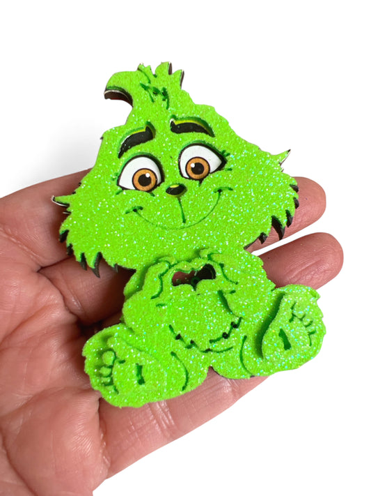 1-Jumbo Shaker Baby Grinch  7cm