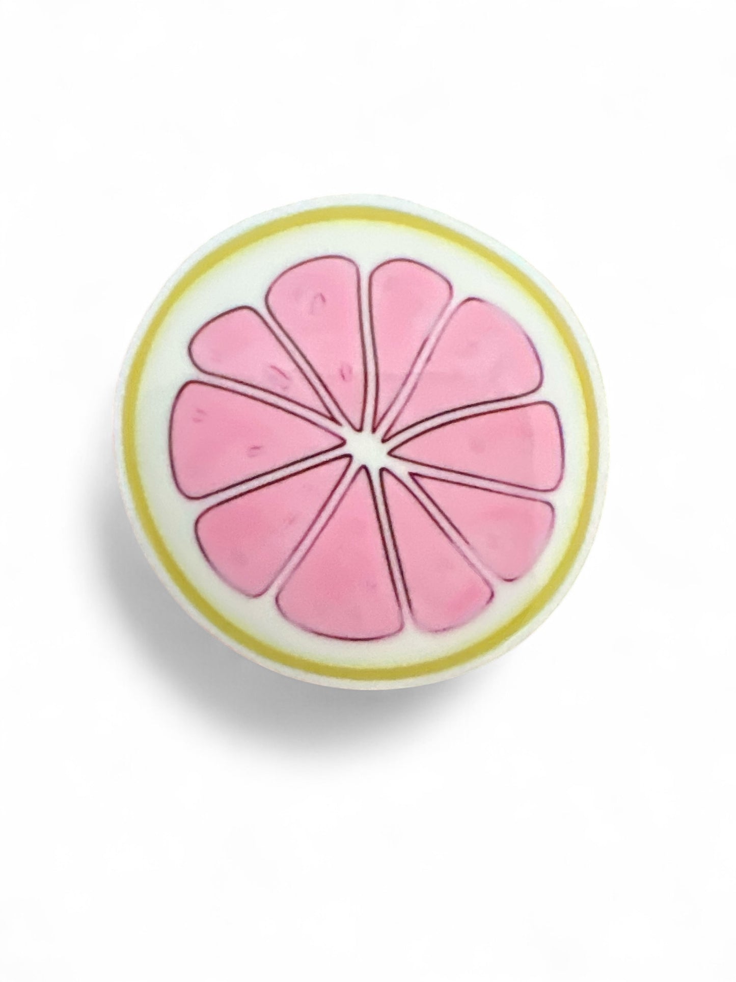 Limonada rosa de resina plana de 5 cm