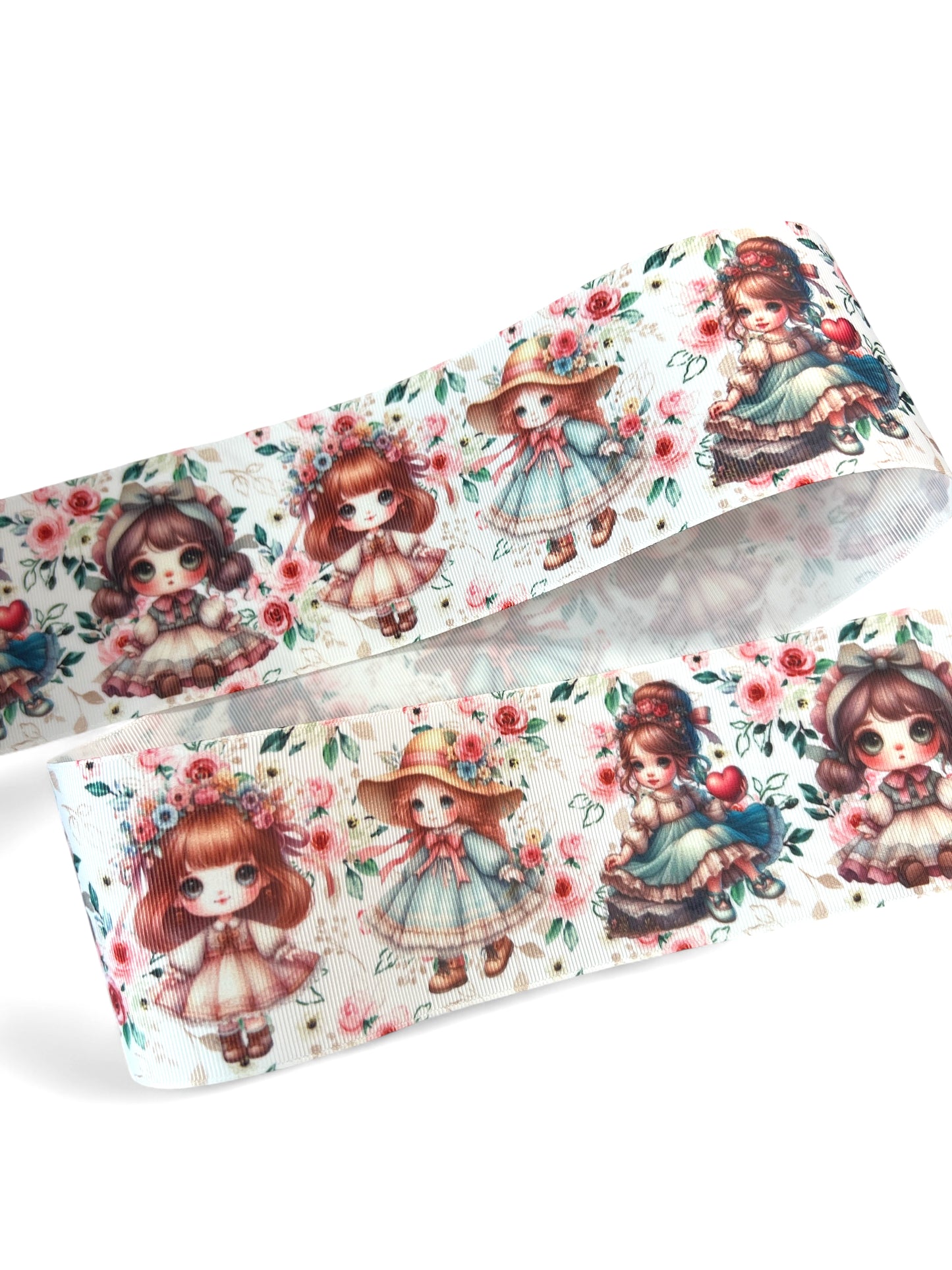 5cm/2inch Vintage Sage Dolls Ribbon 1 yard