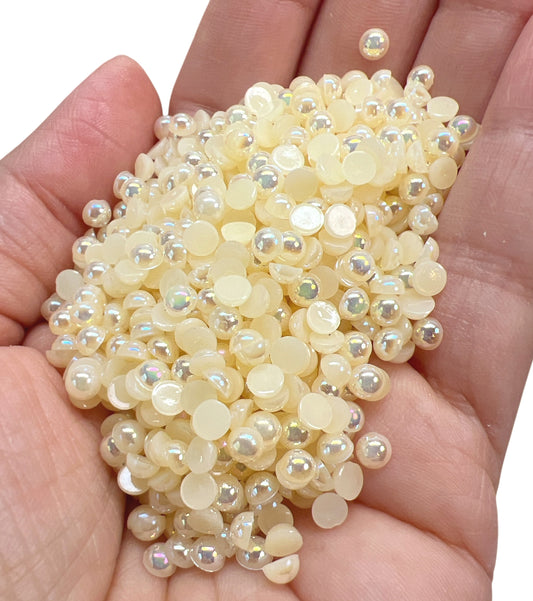 Perla acrílica marfil 1200 piezas