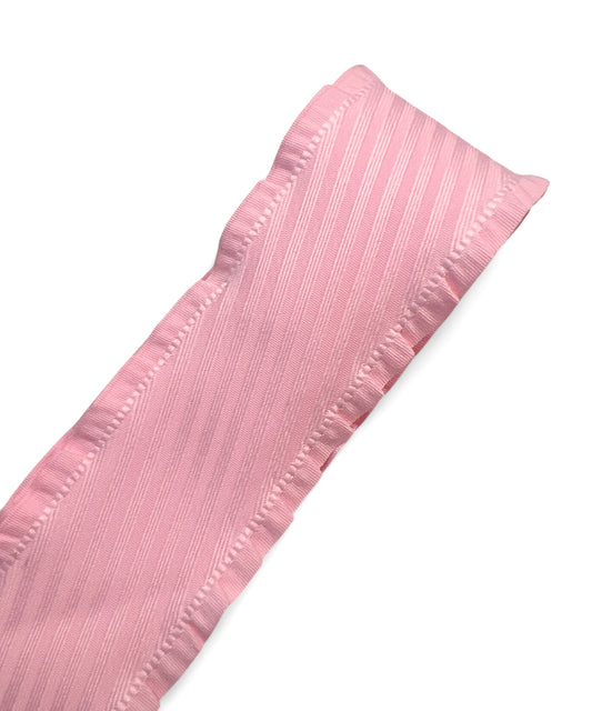Cinta con bordes ondulados rosa bebé de 3,8 cm/1,5 pulgadas, 1 yarda Orillas Olan