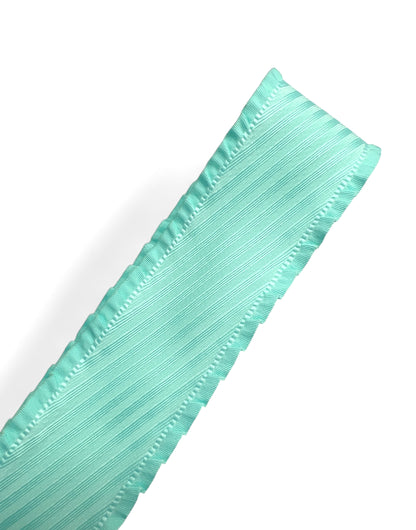 Cinta con bordes ondulados verde azulado de 3,8 cm/1,5 pulgadas, 1 yarda, Orillas Olan