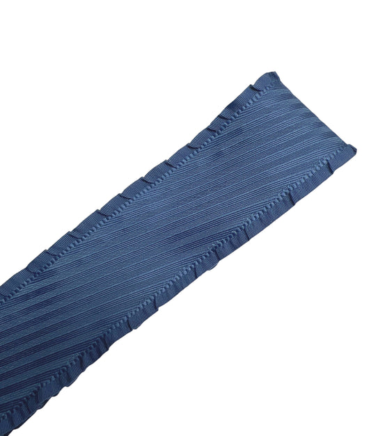 Cinta con bordes ondulados azul marino de 3,8 cm/1,5 pulgadas, 1 yarda, Orillas Olan