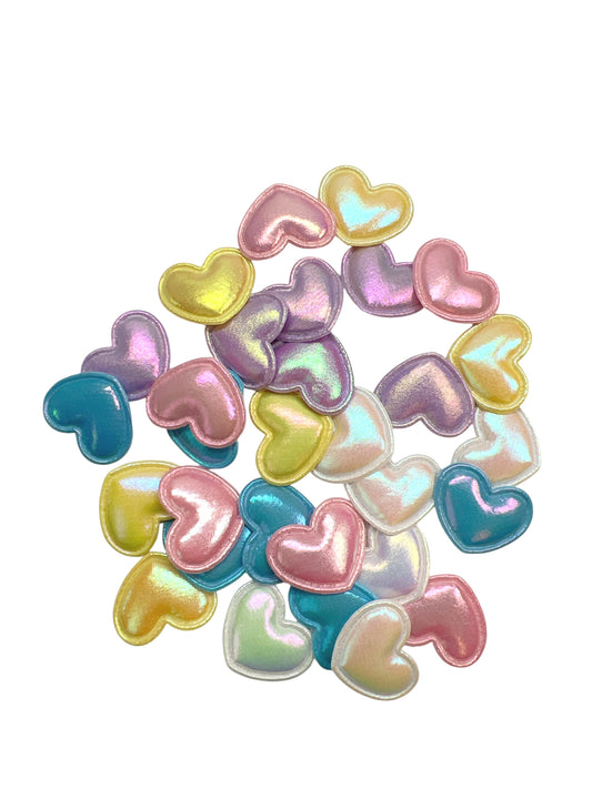 30 piezas de peluche de corazón de 1,5 cm