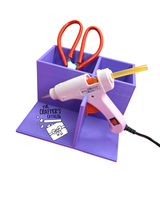 Organizador de manualidades con soporte para pistola de pegamento, modelo PLA-02