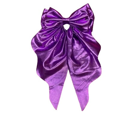 Lazo para el pelo morado precortado DIY tamaño adulto