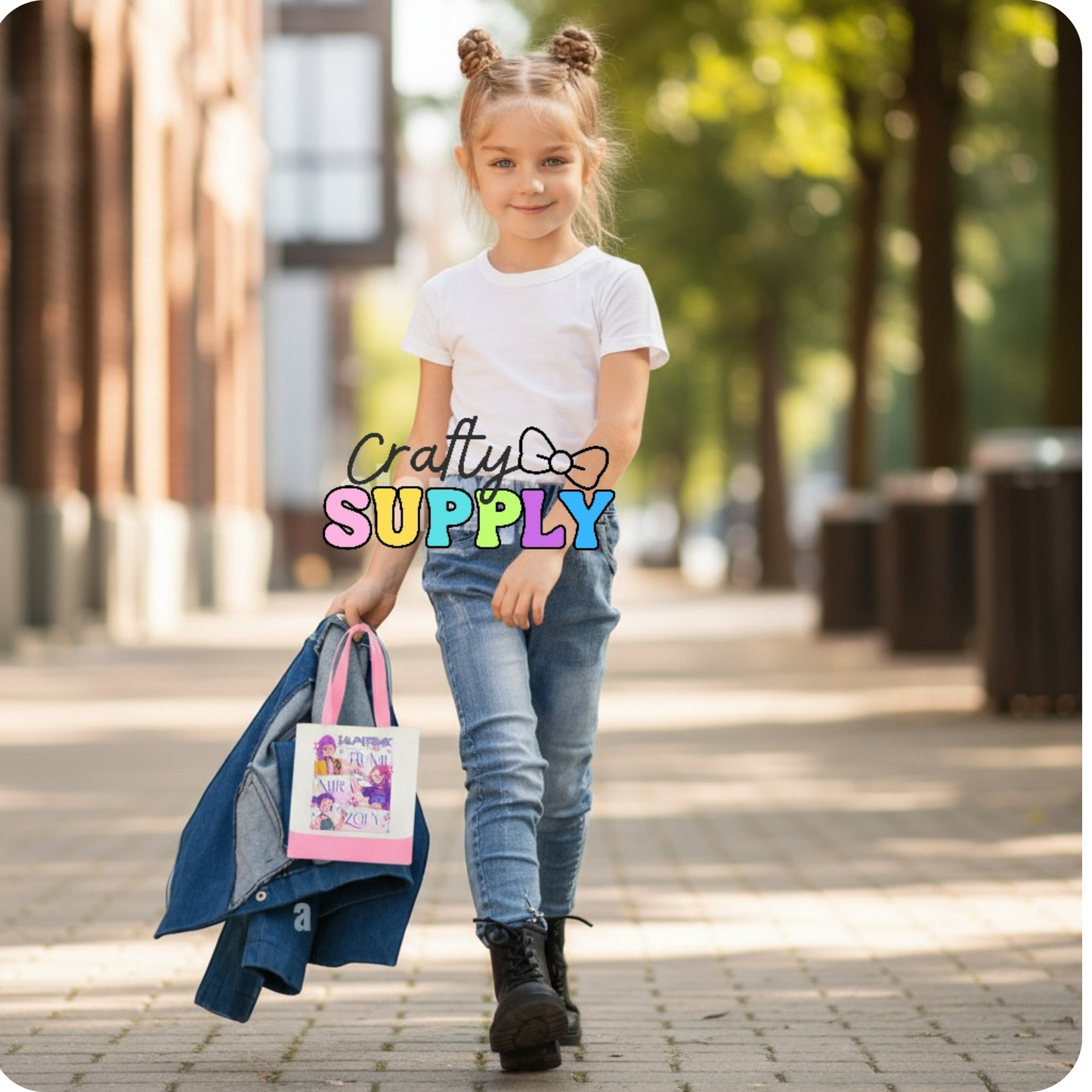 Personalized Kids Mini Canvas Tote Bag