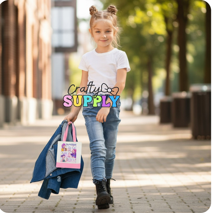 Personalized Kids Mini Canvas Tote Bag