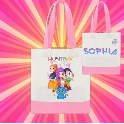 Personalized Kids Mini Canvas Tote Bag