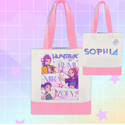 Personalized Kids Mini Canvas Tote Bag