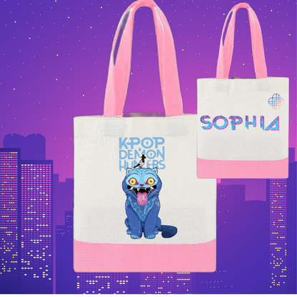 Personalized Kids Mini Canvas Tote Bag