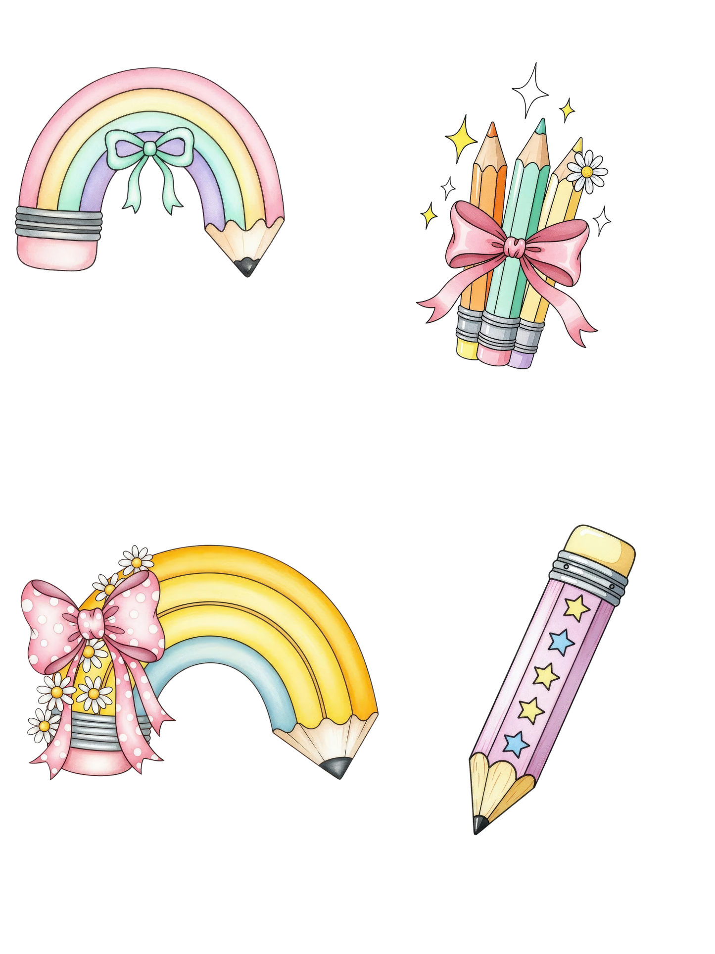 Transfer #186 Coquette Pencils