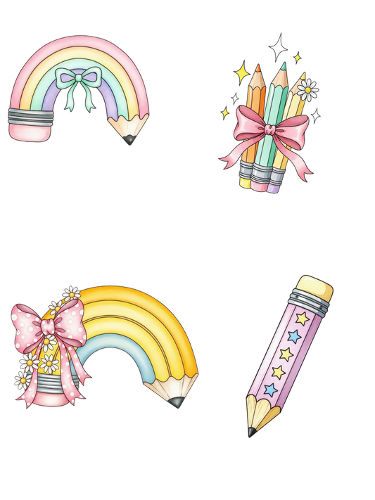 Transfer #186 Coquette Pencils