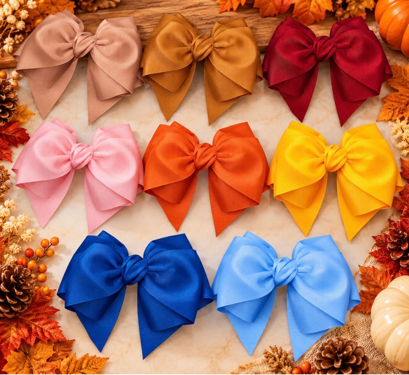 24 yards Fall Inspiration Solid Grosgrain Box 7.5cm/3inch wide 3 yards each color