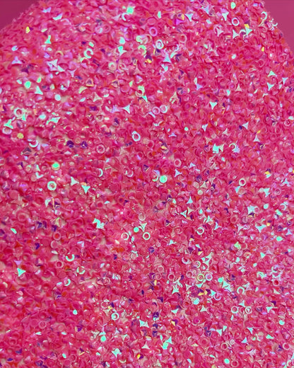 Set of 6 colors  Mega Chunky Glitter Studs