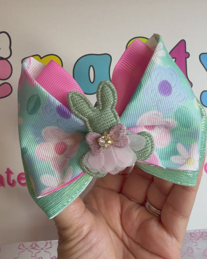 Set of 2 Bows Bunny Spring Pairs