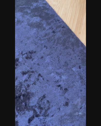 Velvet Fabric Navy Blue