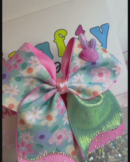 Cheer Bow Spring Daisies