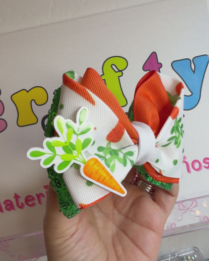 Set of 2 Bows Carrot Pairs