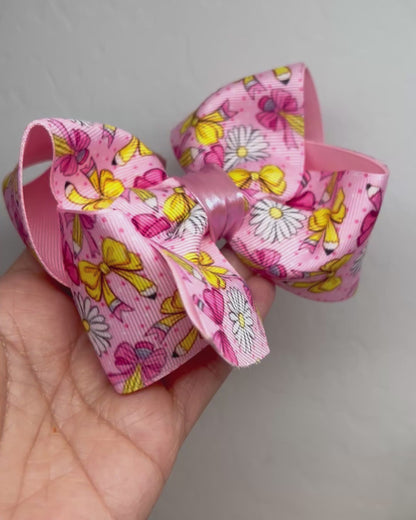 Moño Medium Boutique Pencils Daisies