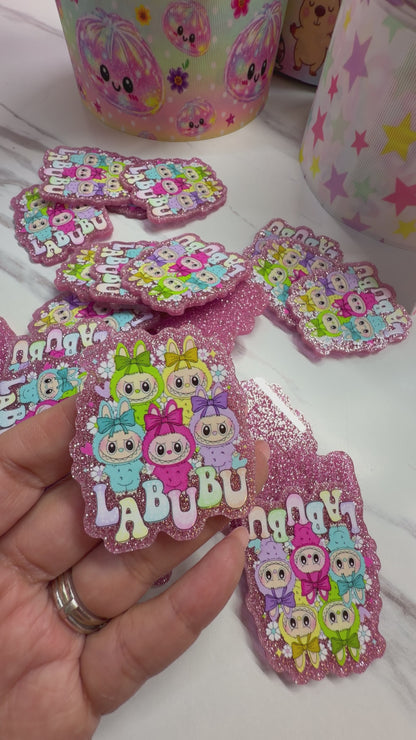 3 Glitter Labubu Clouds 5cm