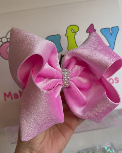 1 Jumbo Boutique Velvet Baby Pink