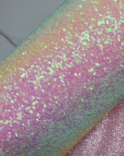 Roll 8x20inch Rainbow  Glitter Double  Sided
