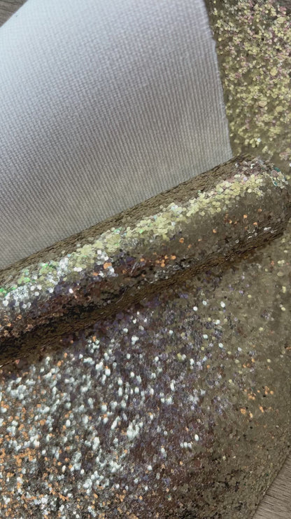 Soft Gold Semi Chunky GlitterRoll