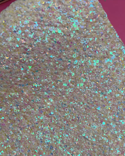 Set of 6 colors  Mega Chunky Glitter Studs