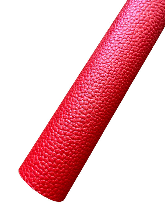 Rollo de lichi rojo sólido con acabado brillante de 9 x 26 pulgadas
