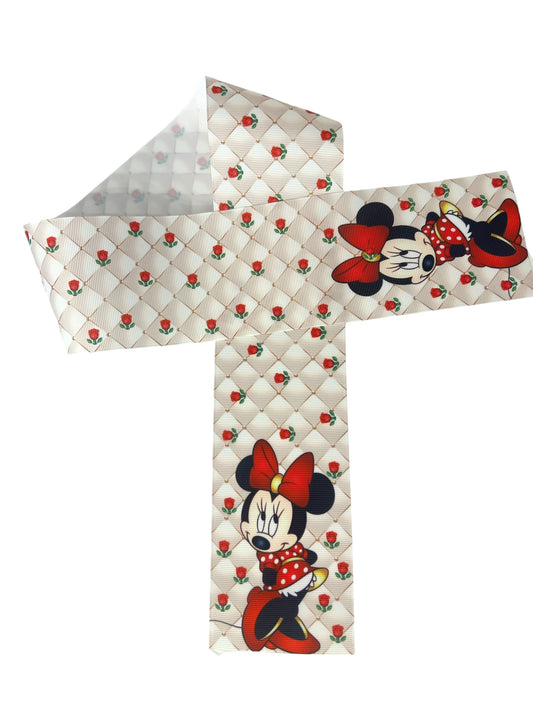 Tira elegante Minie roja de 7,5 cm