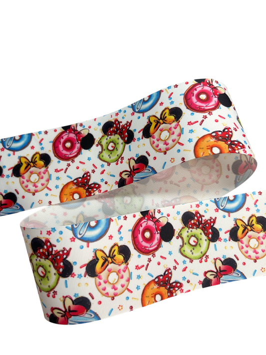 Cinta de donas Sprinkley de 7,5 cm y 1 yarda