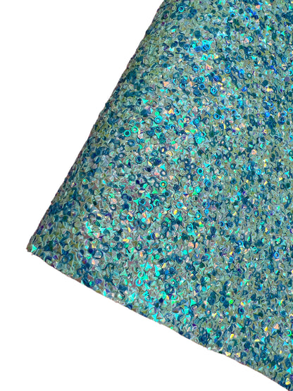 Aqua  Mega Chunky Glitter Studs
