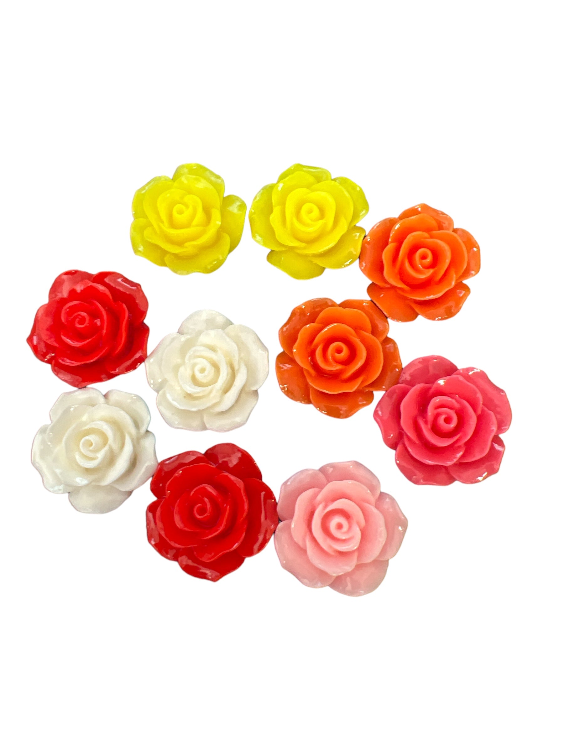 Hard Plastic Rose Set of 10 – craftysupply